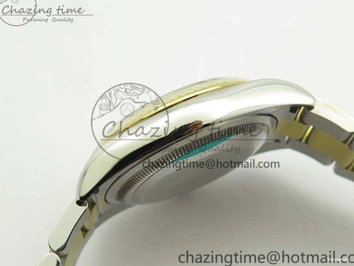 Oyster Fluted V2 Datejust 116234 Bracelet On 1:1 Best DJF 36mm Edition Black YG SS SA3135 Dial Com 0101